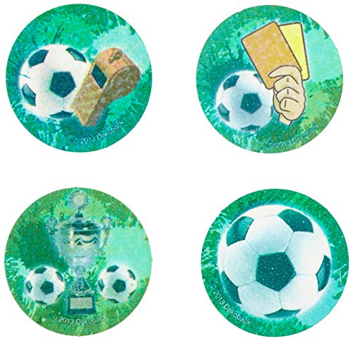 Dekoback 12 Zucker-Muffinaufleger Fußball, 1er Pack (1 x 21 g)