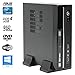 Produktbild SNOGARD SILENT-MINI-SSD-PC Quad-Core Office & Multimedia Computer inkl. Windows10 Professional 64-Bit - INTEL Core i5-8500T 6x2.1 GHz, 8GB RAM, 240GB SSD, Intel UHD 630 Graphics, HDMI, DisplayPort DVD±RW, USB 3.0