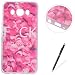 Produktbild Samsung Galaxy J710/J7 2016 hülle, Feeltech Weiche TPU Gel Silikon Schutzhülle Bunter netter Muster Entwurf Kratzfeste stoßdämpfende Premium Liquid Crystal Soft Ultra Dünn Transparent Bumper Schutz Handy hülle Perfekte Passform Durchsichtige Rückdeckel für Samsung Galaxy J710/J7 2016 - Red Rose Blütenblatt