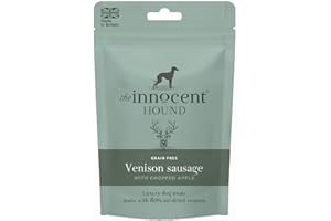 The Innocent Hound Venison Sausages with Chopped Apple, 7-Piece