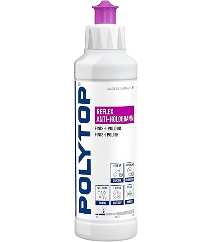 Ewocar Fine Cut Finish-Politur - Wasserbasiertes Poliermittel ohne Silikon & Füllstoffe, entfernt Hologramme, Swirls & feine Kratzer - Hochglanz-Finish in einem Schritt - Für Finish – 1000ml