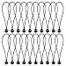 Produktbild LIHAO 25x Planenspanner Gummispanner mit Kugel Spanngummis schwarz Set für Pavillionwände Schützhüllen Trampoline Balkonsichtschutz, Zeltplane PVC Banner (MEHRWEG)