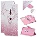 Produktbild Firemoon Hülle für Sony Xperia XZ3 Handyhülle Tasche Cover Magnet Flip Case Schale Etui Handysocken Schutzhülle Leder PU Kartensteckplätzen und Ständer Handytasche,Marmor