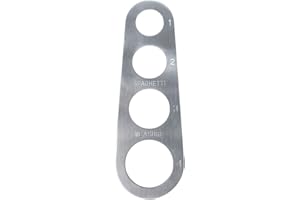 JJ PRIME JJOnlineStore - Outil de mesure spaghettis doseur cuisine italienne Pate 1 pièce acier inoxydable 4 trous (Argent)