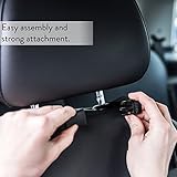 Flappi Duck Premium Rücksitz-Organizer für Kinder | Tablet-Tasche: 27.5cm | Geräumige Rücklehntasche für Reise-Utensilien und Spielzeug | Leicht abwaschbarer Rücklehnenschutz | Rücksitztasche fürs Auto (Schwarz) - 4