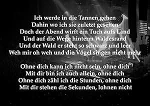 Amazon.de: Rammstein - ohne dich - Liedtext - tolle Rock Metall Album