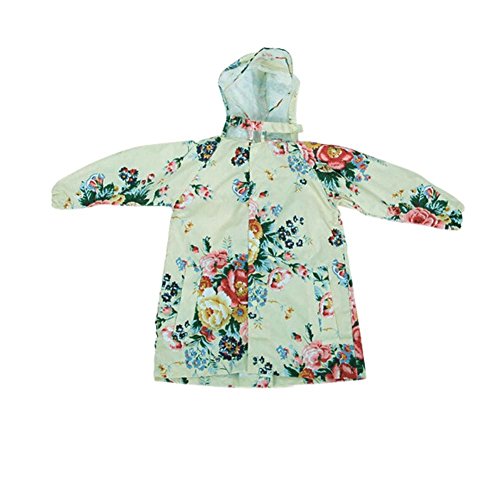 Baby-girls Princess Dress Raincoat Fashion Children Rainwear RetroStyle[A] S