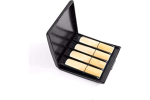 AUPHY Caja de almacenamiento de lengüetas para clarinete y saxofón ideal para viajes