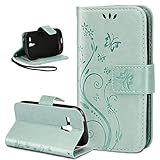 ikasus Malerei Muster PU Lederhülle Flip Hülle Case Schutzhülle Passt nur für Samsung Galaxy S3 Mini i8190.