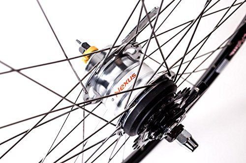 28″ Zoll Laufrad Hinterrad Nabenschaltung Shimano Nexus 7 Gang schwarz - 2