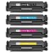 Produktbild CSSTAR Kompatibel Toner Ersatz für HP 410X CF410X CF411X CF412X CF413X für Color Laserjet Pro MFP M477fdw M477fdn M477fnw M377dw M452dn M452nw M452dw Drucker - Schwarz, Cyan, Gelb, Magenta