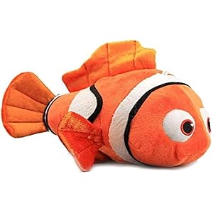 HUG 'n' FEEL SOFT TOYS – Orange Clown Fish 25cm Plush Toy | Nemo Style Soft Toy for Kids, Girls & Boys | Ultra Soft, Huggable, Cuddly Stuffed Animal | Birthday & Gift for Valentine’s Day
