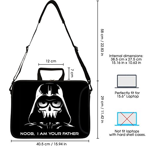 Sidorenko 15-15 6 Zoll Laptoptasche   Laptop Umh  ngetasche  Stilvolle Designer - Computer - Notebook-Schultertasche aus Neopren Schmutz- und Wasserab