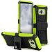 Produktbild Hülle für Samsung Galaxy S8 Plus Schutzhülle Outdoor Hybrid Case Cover Bumper LetiStore - Matt Lime Grün Schwarz