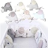 ropa cama cuna bebe ★ Absorción de impactos ★ --- ruede mientras rueda para golpear la cabeza contra la cerca y, por supuesto, el efecto de la prevención de colisiones, por supuesto, no hay manos o pies que sobresalgan entre la cerca. También es útil para evitar que caigan juguetes y juguetes como chupetes entre las cercas.