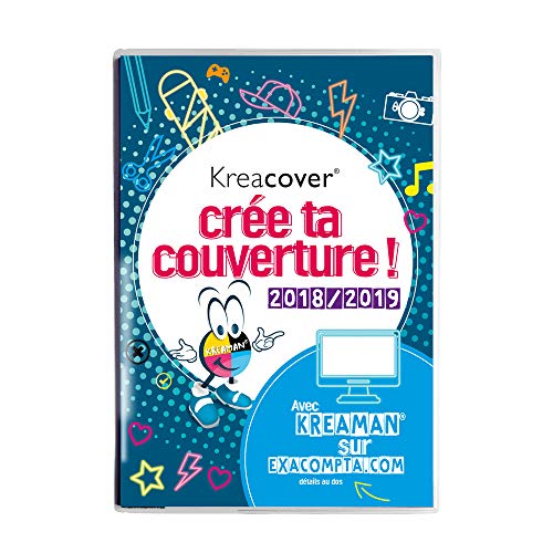 Télécharger Exacompta Forum Kreacover 18491E - Agenda journalier broché - Août 2018 à Juillet 2019 - couverture amovible en PVC transparent personnalisable - 12 x 17 cm gratuit