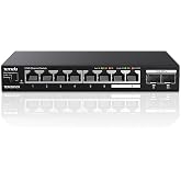 Tenda TEM2010X 8-Port 2.5G High Speed Switch, 2 10G Ports, Plug and Play, No Configuration Required, 6KV Lightning Protection