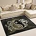 Produktbild ingbags Super Soft modernen chinesischen Dragon Tiger Tai Bagua Yin Yang schwarz und weiß, ein Wohnzimmer Teppiche Teppich Schlafzimmer Teppich für Kinder Play massiv Home Decorator Boden Teppich und Teppiche 160 x 121,9 cm, multi, 80 x 58 Inch