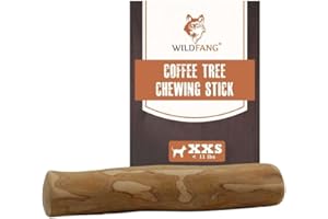 Wildfang® Coffee Wood Dog Chew XXS - Durable Dog Toys for Aggressive Chewers, Dental Stick for Teething Puppy, Training for Chewing Muscles, Coffee Tree Sticks for XX-Small Dogs (Under 5kg)