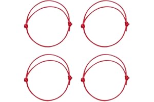 NTEVXZ 4 pcs Bracciale Intrecciato Rosso Bracciale Fortuna Bracciale Di Giada Intrecciato Regalo Di Compleanno Coppia Amicizia