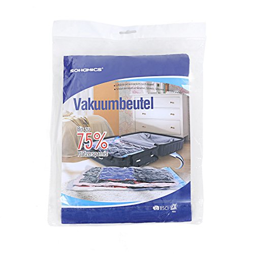 Songmics 6-teiliges Set 60 x 40 cm Komprimierungssystem zum Rollen Aufbewahrungsbeutel Haushaltshelfer RVM06R - 9