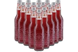 Melagrana Bio | Galvanina | 12 Bottiglie in Vetro Scolpito | 355 Ml | Eccellenza Italiana | Soft Drink | Bibita Dissetante Biologica al Melograno | Ingrediente per Cocktail