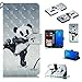 Produktbild Nadoli Wallet Handyhülle für Galaxy S8,Kreative 3D Panda Muster Taljereep Ständer Flip Ledertasche Brieftasche Schutzhülle Etui für Samsung Galaxy S8