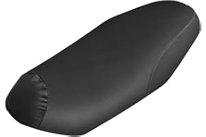 VOSAREA Cycling Motorcycle Seat Covers Waterproof Leather Pad Seat Saddle Cover Soft Cushion (Black)