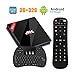Price comparison product image [3GB+32GB TV Box] H96 Pro plus Android 7.1 TV Box Bulit-in Lastest Amlogic 912 Octa Core CPU,Support HDMI 2.0 Output Dual Band WiFi 2.4G/5.8G 1000M LAN 4K Smart Set Top Box with Wireless Keyboard