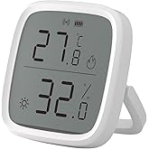 SONOFF SNZB-02D Akıllı Mini ZigBee Sıcaklık ve Nem Sens&ouml;r&uuml;, İ&ccedil; Mekan Higrometre Termometresi, LCD Ekran, 5S Yenileme, Alexa/G