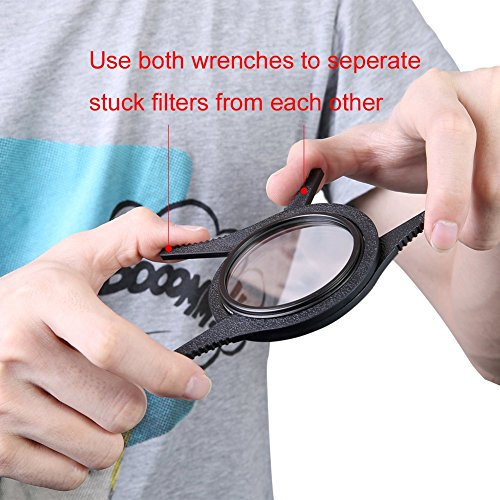 Neewer   stri   Int  rieur Cl      filtre    lentille de l appareil photo kit  paire de deux        pour filetage de lentille 48   58  mm pour Canon  Nikon  Sony et autres appareils photo reflex num  riques