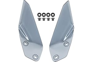 TAZGANTAX Motorrad Side Winglet Windabweiser Windschutzscheibe Handschutz Kompatibel mit R1250GS-ADV R 1250 GS-ADV (2019–2021) R1200GS-ADV R 1200 GS-ADV (2014–2020) (Grauer Rauch)