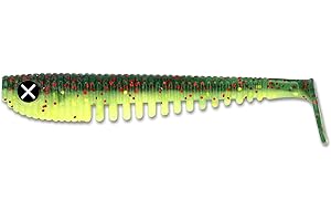 ‎MONKEY LURES Monkey Lures King Lui - 7,5 cm, 10 cm, 12,5 cm, 14 cm - Big L Köder, Gummifisch, Angelköder, Softbait, Zanderköder, Kunstköder Angeln, Gummiköder