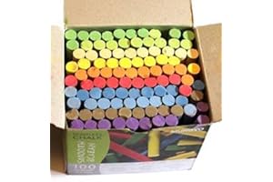 GÉNÉRIQUE 100 Dustless Chalk Sticks - Assorted Colours