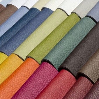 2R STOCK SRL Tessuto Ecopelle Finta Pelle per arredo Nero