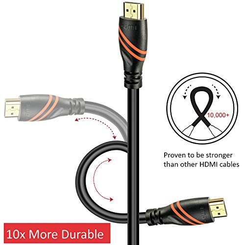 2m – Ultra HD 4k HDMI Kabel 1.4a / 2.0 | High Speed with Ethernet | Ultra HD 2160p / Full HD 1080p | 3D / ARC / CEC | 2,0 Meter – IBRA - 5