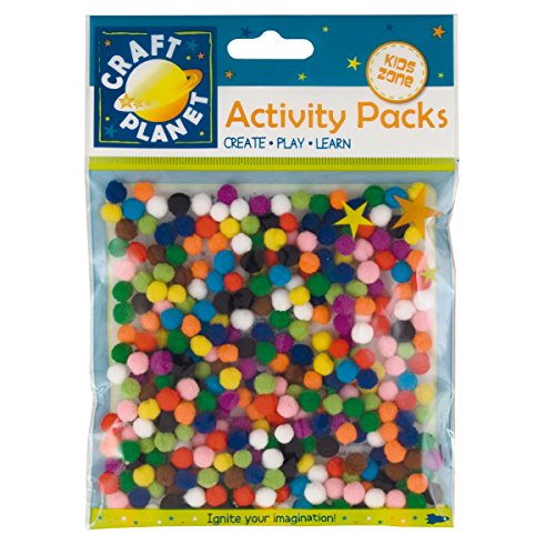 Craft Planet - Set de Pompones (7 mm, 9 g)