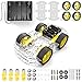 Price comparison product image diymore 4 Wheel Robot Chassis Smart Car with Speed and Tacho Encoder with Battery Box for Arduino Raspberry Pi Robot DIY Kits