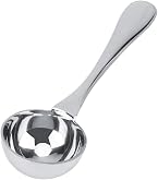 U-Taste Cuillère à café 15ml : Cuillère Doseuse en Inox 18/8 avec Manche Extra Long de 17,4cm pour Café Moulu, Grains, Poudre, Expresso, Idéale pour les Grands Bidons, Verres, Canettes (Argent