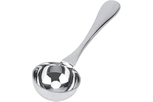 FDIT Cuillère à Soupe à Café à Thé Cuillère à Mesurer à Long Manche en Acier Inoxydable pour Cusine Dîner Couverts Maison Restaurant (30ml)