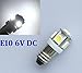 Produktbild 10x 6V E10 5 SMD 5050 LED Schraubsockel Gewinde Lampe Fahrrad Deutsche Post