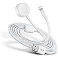 SYSTENE iWatch Charger Compatible For Iphone & Watch,Upgraded 2 In 1 Usb Magnetic Charger, Magnetic Fast Charging Cable 3.3Ft For Watch Series Ultra 10/9/8/7/6/5/4/3/2/SE & Iphone 14/13/12/11