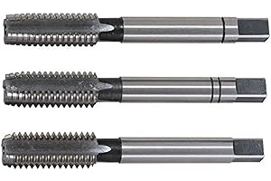 KS TOOLS - 331.0100 - Jeu de 3 tarauds à main HSS, M10 - Résistante aux hydrocarbures Gris