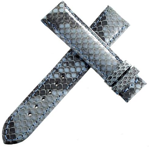 Authentic Van Der Bauwede Blue Leather Watch Band 18mm x 17mm