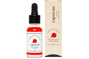 Olio Piccante Peperoncino Capsicum | Olio Al Peperoncino Piccante 20 Ml | Olio Al Peperoncino 100% Made In Italy | Olio Peperoncino Piccante A Gocce | Olio Peperoncino (Carolina Reaper)