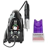 Máquina de pulido eléctrico de manicura profesional de velocidad y torno para uñas profesional 35000 rpm, equipado con una pantalla de velocidad LED Manicura Pedicura Limas de uñas