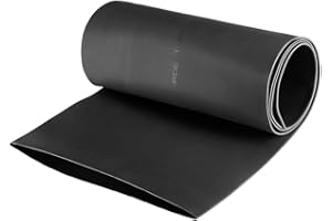 sourcing map Wasserdicht Schrumpfschlauch 120mm Durchm 191mm Flache Breite Schrumpfverhältnis 2:1 Kabelschutzschlauch for Elektrische Isolierung Schlauch 1m Länge PE Schrumpfschlauch Schwarz