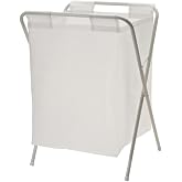 IKEA 50 Litre Beyaz,Katlanır, &Ccedil;amaşır Sepeti A&ccedil;ılır Kapanır Pratik Kirli Sepeti 50 Lt U42X G43X Y60 cm