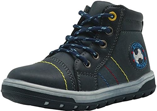Tufanyu Kid's Shoes Boy's Hiking Shoes Lace Up & Non-slip Sneaker Waterproof Ankle Bootie Side Zipper Closure Casual Fashion Style No-slip ( Color : Navy , Size : 6 UK )