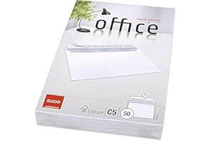 Elco Office Pack de 50 Enveloppes C5 162 x 229 mm Blanc